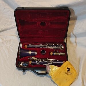 Harmony Clarinet Purple In Hard Case Musical Instrument